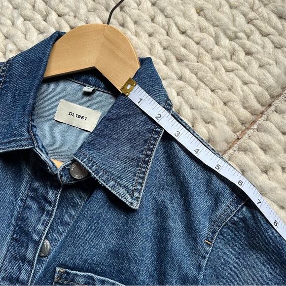 DL 1961 Anisa Long Sleeved Denim Jumpsuit | small - Picture 13 of 16